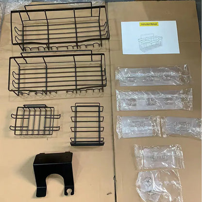 Wall-Mounted Shower Storage Rack for Bathroom