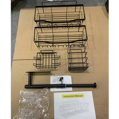 Wall-Mounted Shower Storage Rack for Bathroom