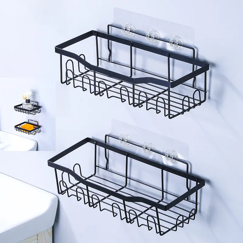 Wall-Mounted Shower Storage Rack for Bathroom