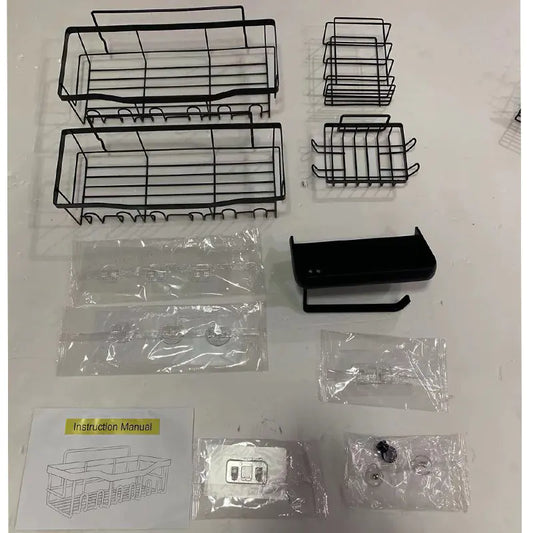 Wall-Mounted Shower Storage Rack for Bathroom