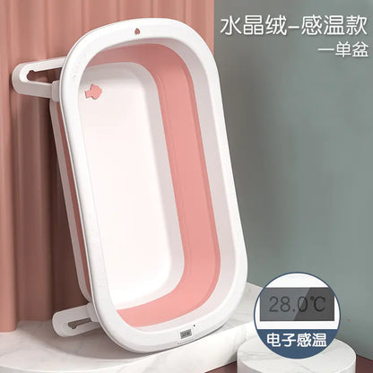 Foldable Baby Bathtub Set for Newborns and Kids