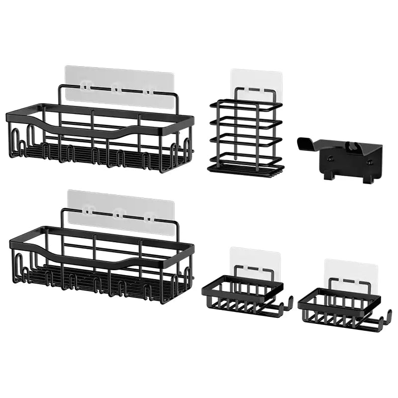 Wall-Mounted Shower Storage Rack for Bathroom