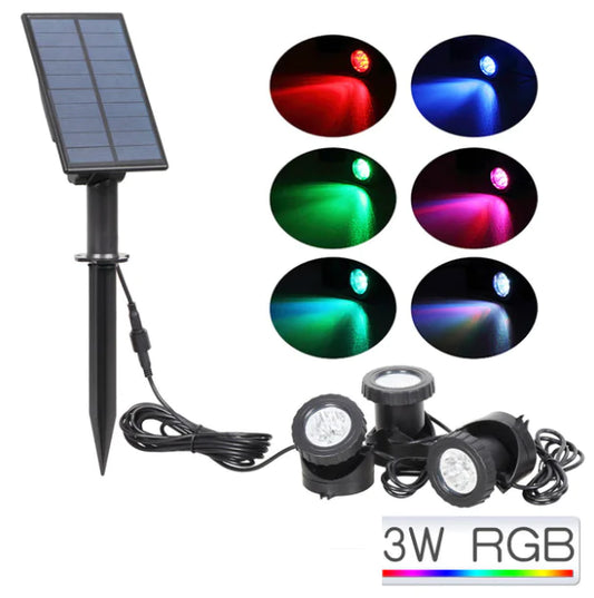 Solar Colorful Underwater Lights for Landscape (LED)