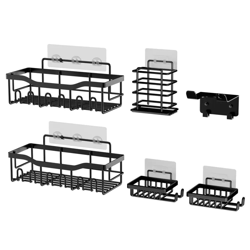 Wall-Mounted Shower Storage Rack for Bathroom