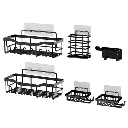 Wall-Mounted Shower Storage Rack for Bathroom