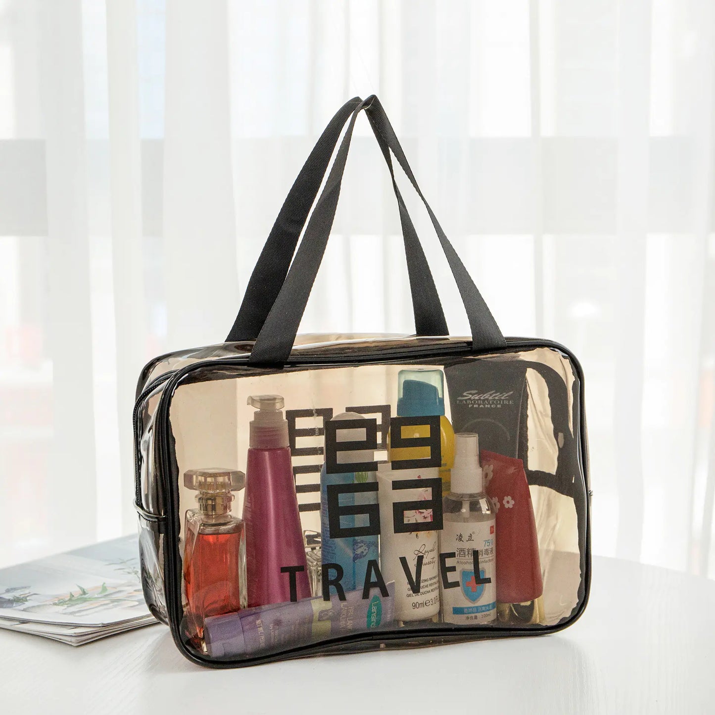 Portable Waterproof Makeup Bag for Travel and Gym