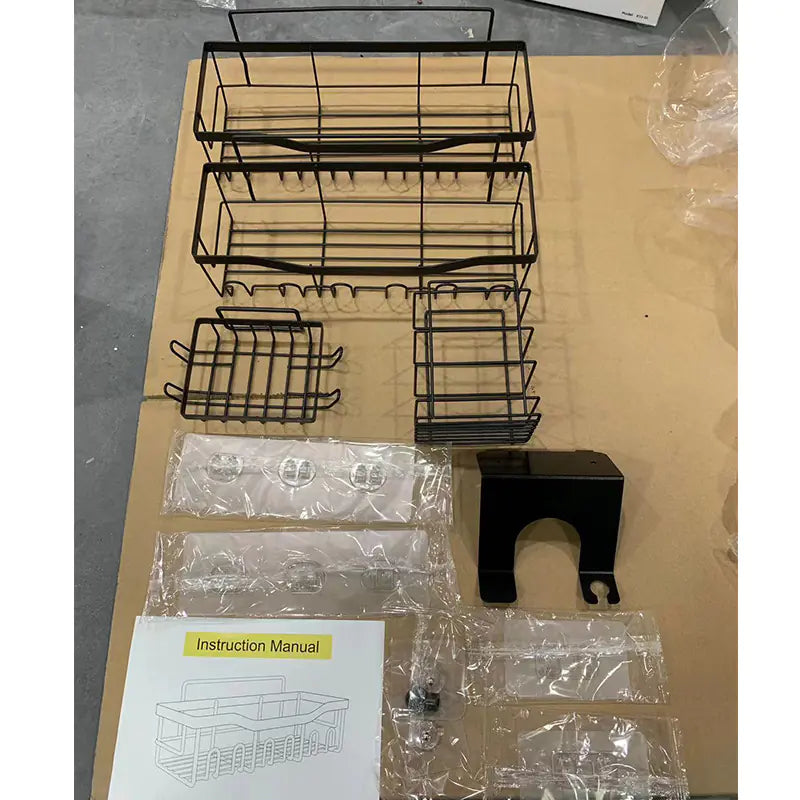 Wall-Mounted Shower Storage Rack for Bathroom