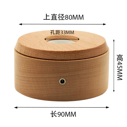 Crystal LED Rotating Multi-Mode Lamp with USB Base