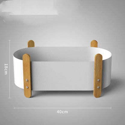 Nordic Iron Planter with Creative Minimalist Design