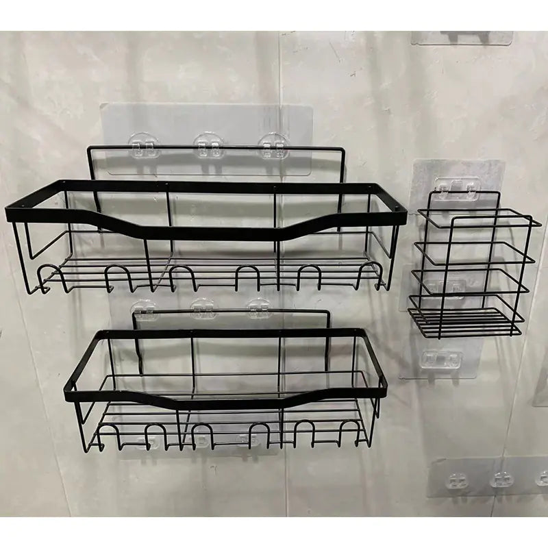 Wall-Mounted Shower Storage Rack for Bathroom