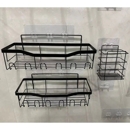 Wall-Mounted Shower Storage Rack for Bathroom