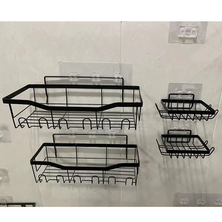Wall-Mounted Shower Storage Rack for Bathroom