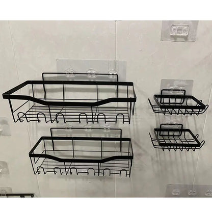 Wall-Mounted Shower Storage Rack for Bathroom