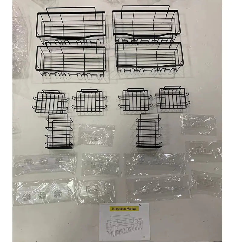 Wall-Mounted Shower Storage Rack for Bathroom