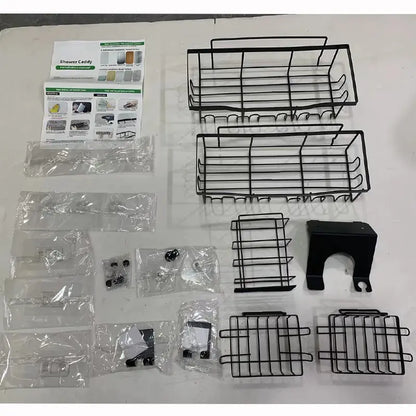 Wall-Mounted Shower Storage Rack for Bathroom