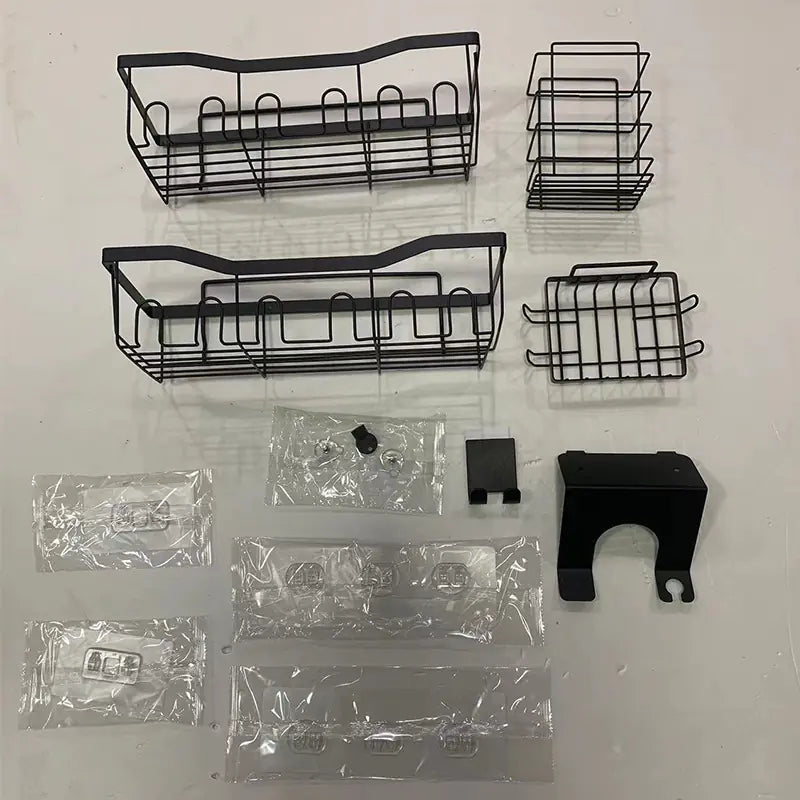 Wall-Mounted Shower Storage Rack for Bathroom