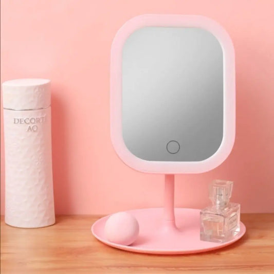 LED Makeup Mirror with USB Charging for Desktop