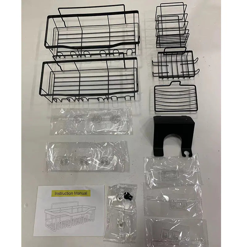 Wall-Mounted Shower Storage Rack for Bathroom