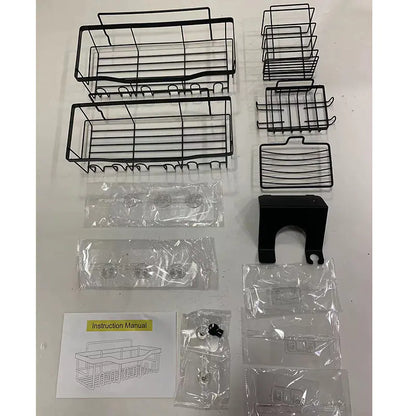 Wall-Mounted Shower Storage Rack for Bathroom