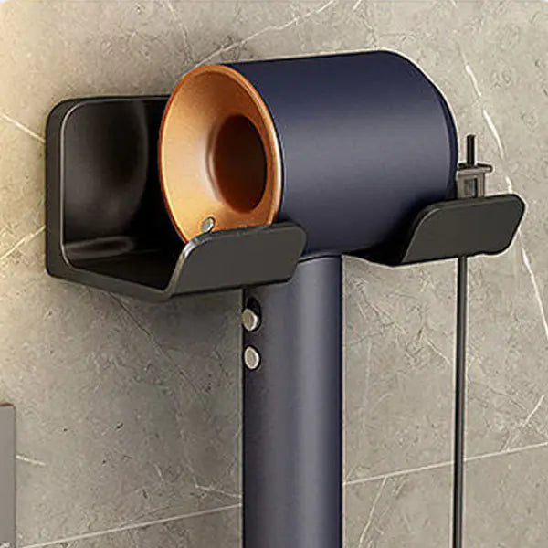 Bathroom Hair Dryer Holder - No Drill Multi-Function Rack