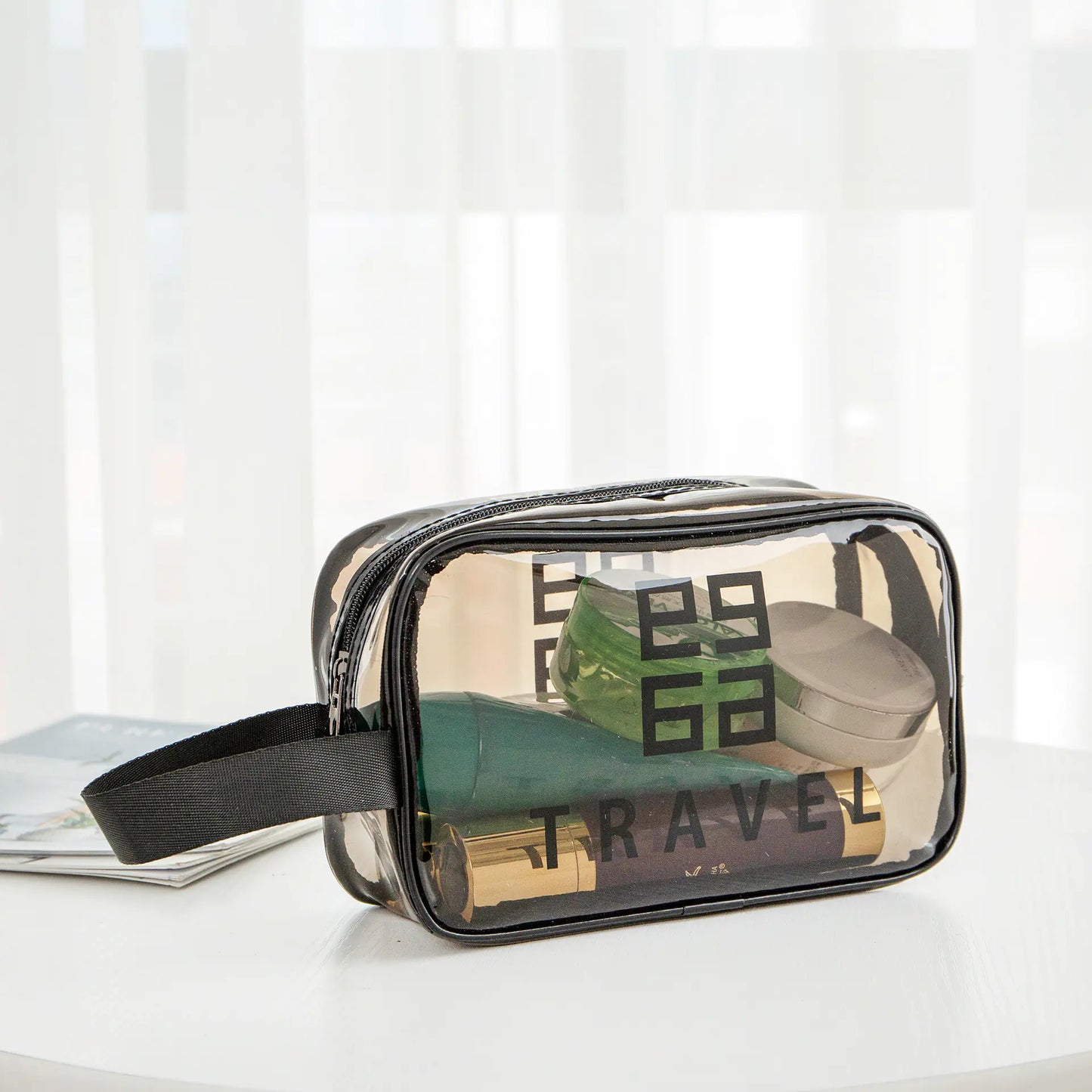 Portable Waterproof Makeup Bag for Travel and Gym