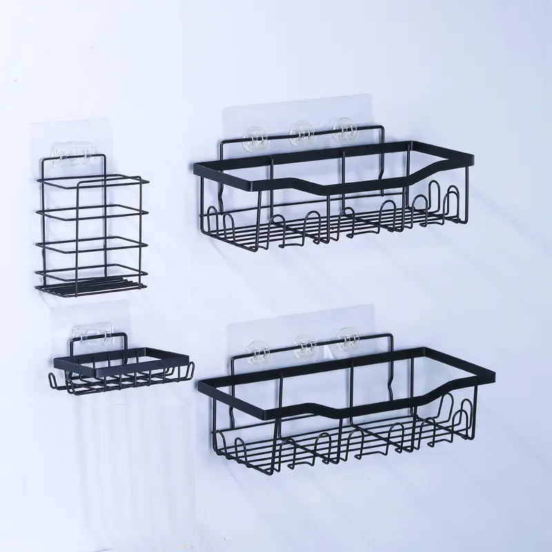 Wall-Mounted Shower Storage Rack for Bathroom
