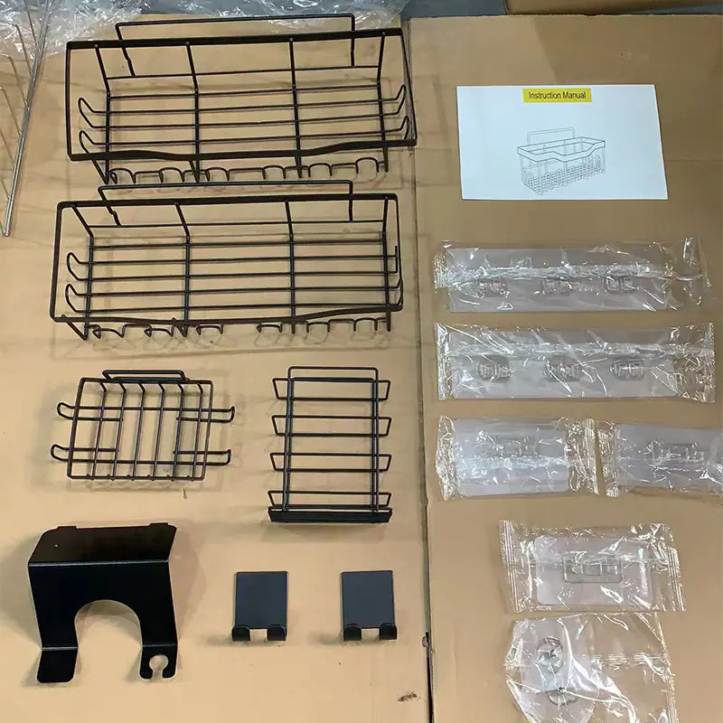 Wall-Mounted Shower Storage Rack for Bathroom